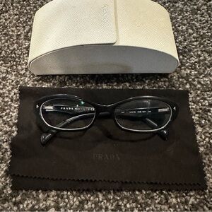 Prada Black prescription Eyeglasses with Case